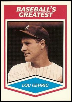 1989 CMC Baseball's Greatest 3 Lou Gehrig